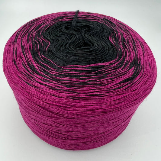 Farbverlauf Bobbel in Anthrazuit und Pink