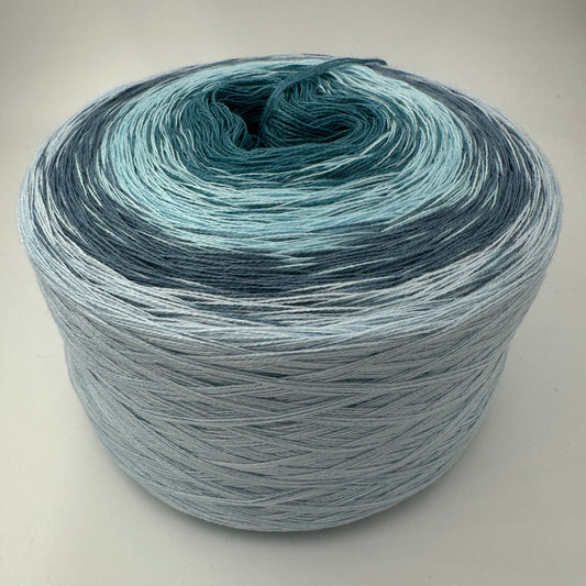 Farbverlauf Bobbel in verschiedenen Grüntönen