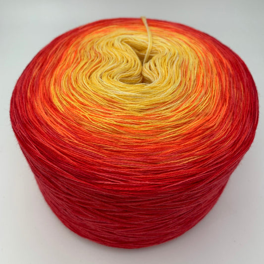 Farbverlaub Bobbel in tollen Feuerfarben