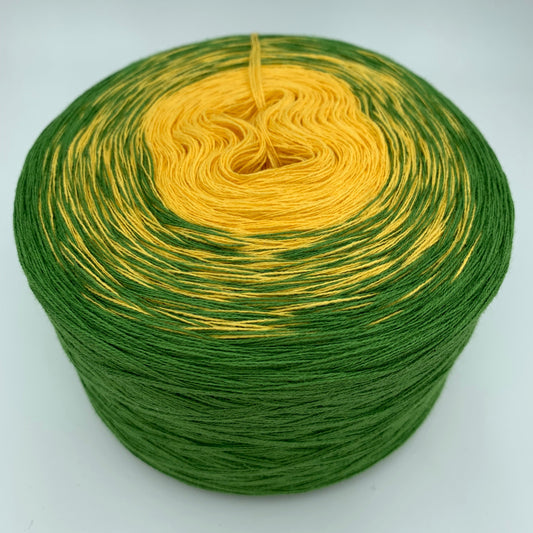 Farbverlauf Bobbel in Gelb und Grün