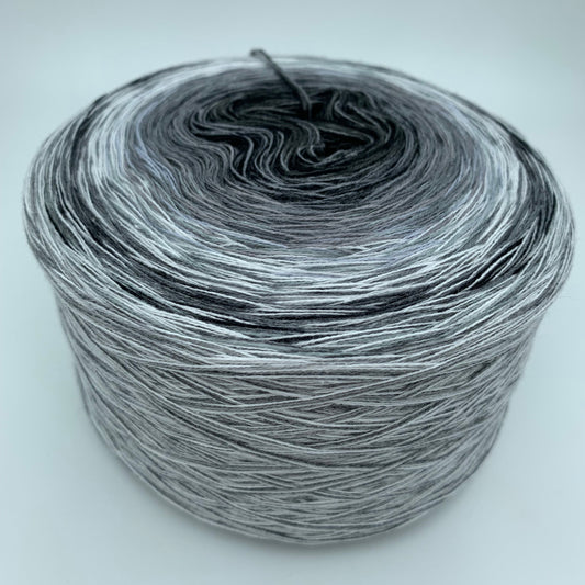 Farbverlauf Bobbel in vielen verschiedenen Grautönen