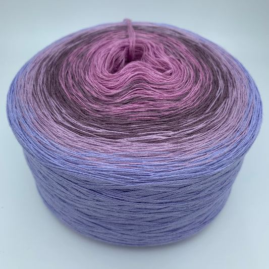 Farbverlauf Bobbel in verschiedenen Lilatönen