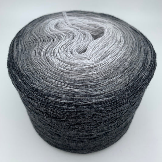 Farbverlauf Bobbel ivon innen nach aussen in dunkler werdenden Grautönen