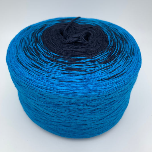 Farbverlauf Bobbel innen Petrol und aussen Seablue