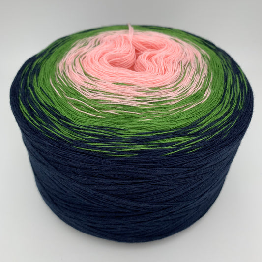 Farbverlauf Bobbel von aussen nach innen Grün und Dunkelgrün