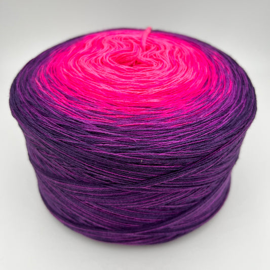 Farbverlauf Bobbel in verschiedenen Pink und Lilatönen