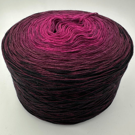 Farbverlauf Bobbel von innen nach aussern in dunkler werdenden Lilatönen und aussen Schwarz