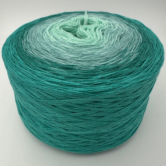 Farbverlauf Bobbel in verschiedenen Grüntönen