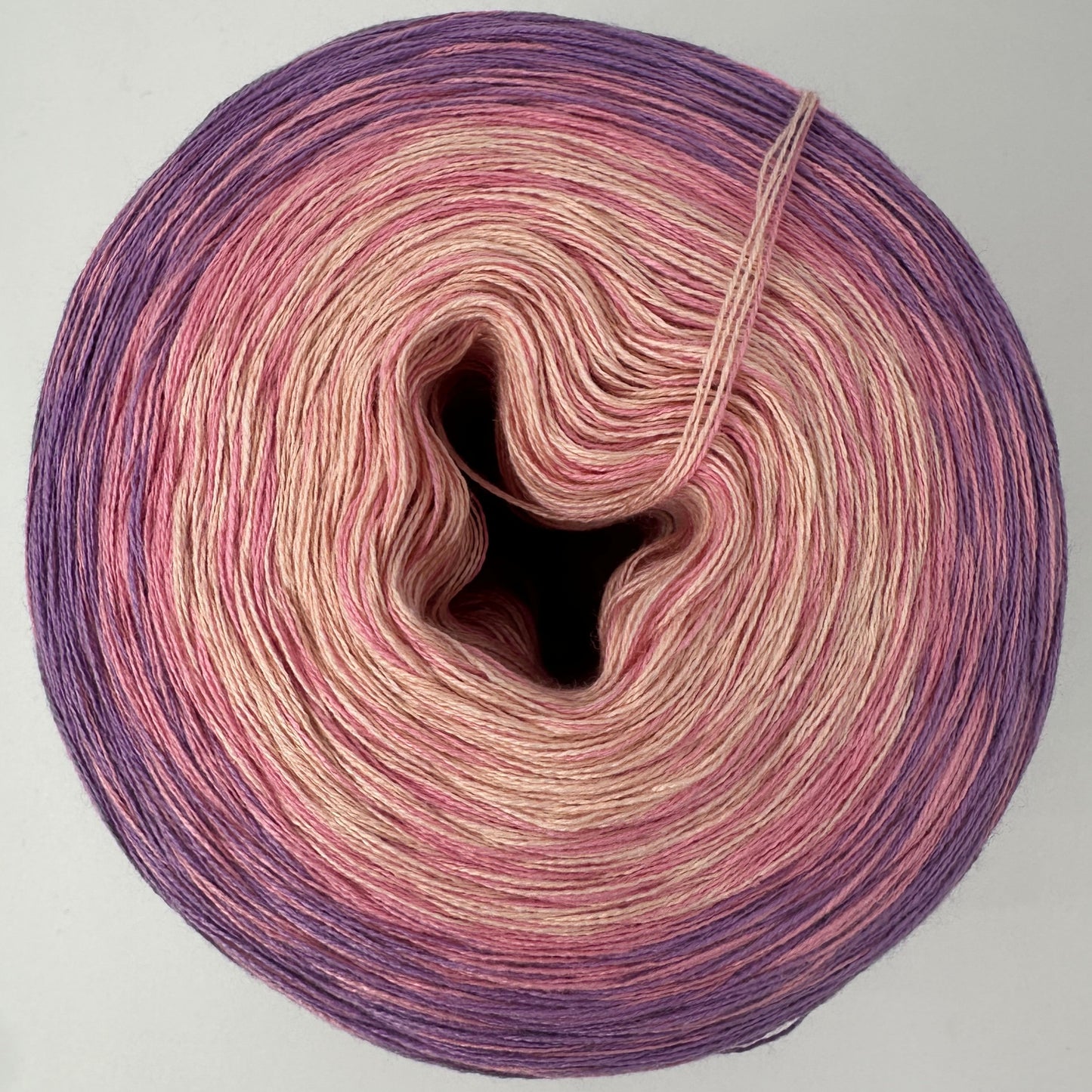 Farbverlauf Bobbel mit Rose, Rosa und Lilatönen