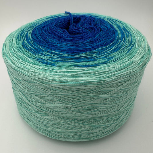 Farbverlauf Bobbel innen Blau, aussen Grün