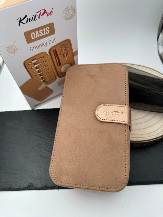 Häkelset Oasis Chunky 5,50 - 10,00 mm & Rose Holz Griff