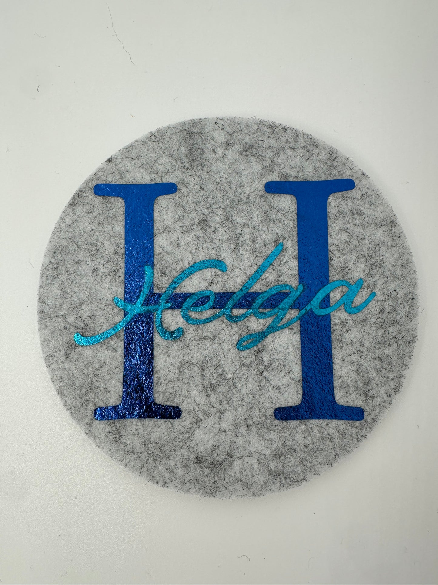 Filzuntersetzer mit Namen