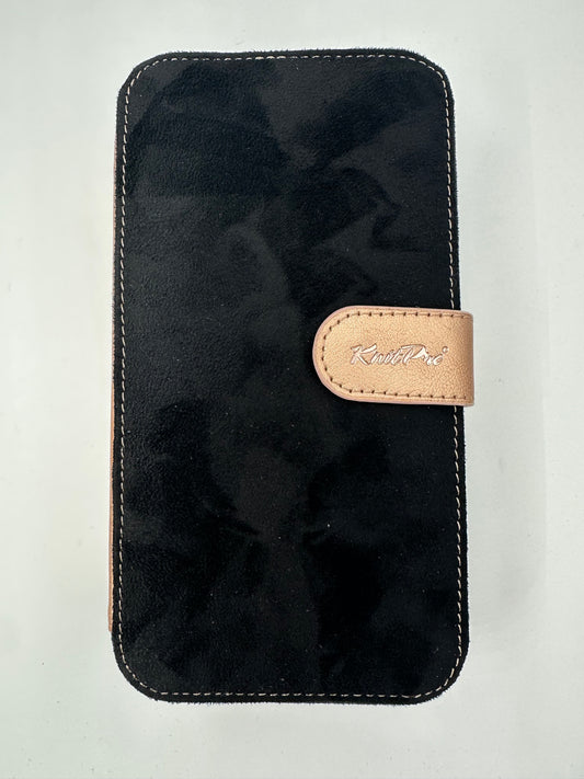 Häkelnadelset mit Wechselspitzen in Rose in Schwarzem Etui