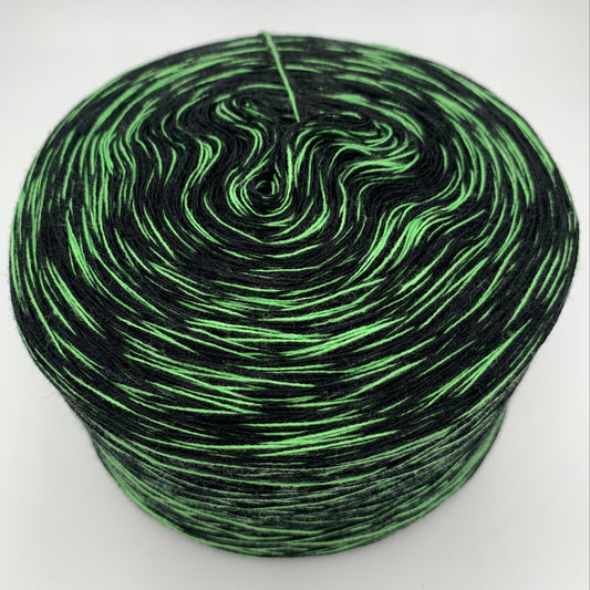 Melierter Bobbel bzw. Mixi in Schwarz und Grün