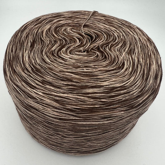 Melierter Bobbel bzw. Mixi in Braun und Creme