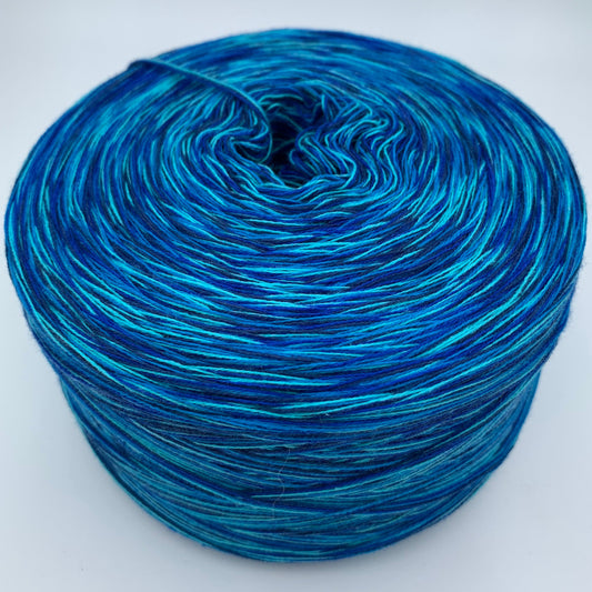 Melierter Bobbel bzw. Mixi in Blautönen