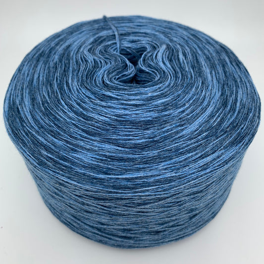 Mixi bzw. Melierter Bobbel in Blautönen