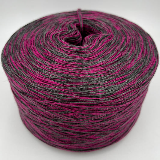 Mixi bzw. Melierter Bobbel in Grau und Pink