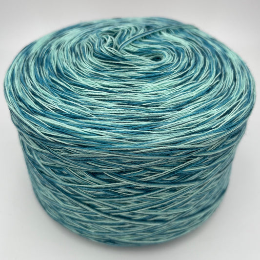 Mixi bzw. Melierter Bobbel in Grüntönen