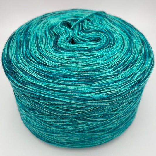 Mixi bzw. Melierter Bobbel in verschiedenen Türkistönen