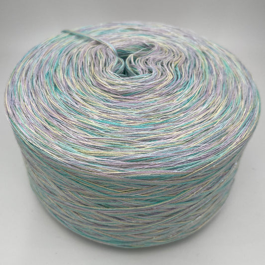 Mixi bzw. Melierter Bobbel in Pastelltönen und Türkis