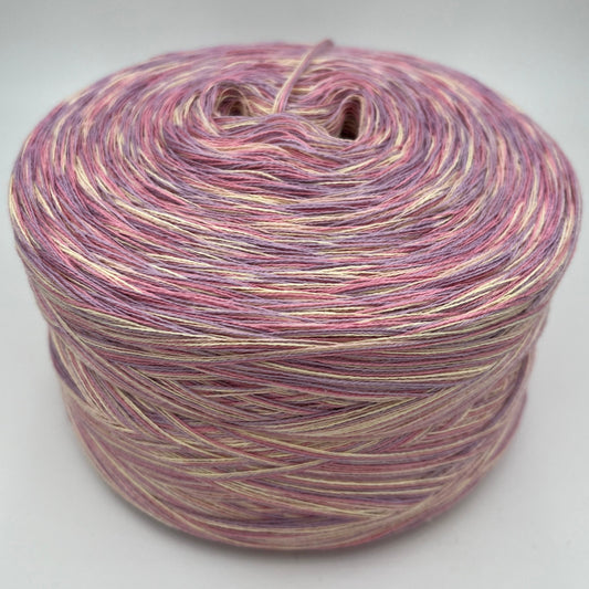 Mixi bzw. Melierter Bobbel in Creme, Pink und Lila