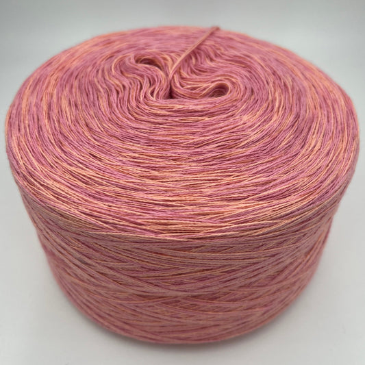 Mixi bzw. Melierter Bobbel in Rosa, Rose und Gelb