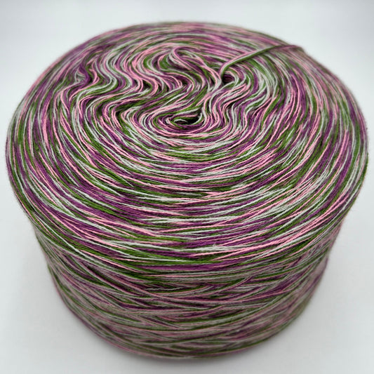 Mixi bzw. Melierter Bobbel in Grün, Lila, Braun und Rosa
