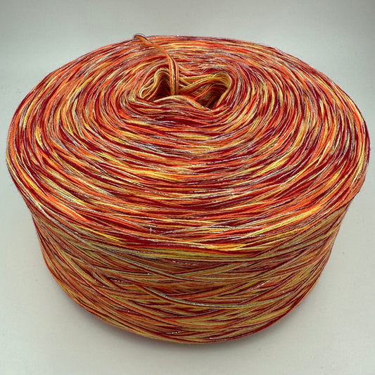 Mixi bzw. Melierter Bobbel in Feuerfarben