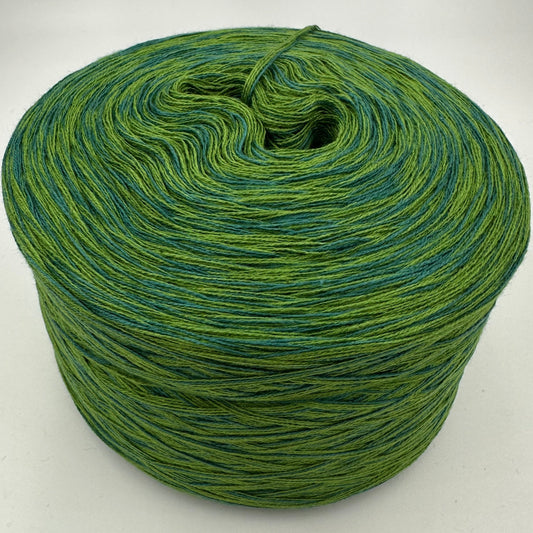 Mixi bzw. Melierter Bobbe in Grüntönen