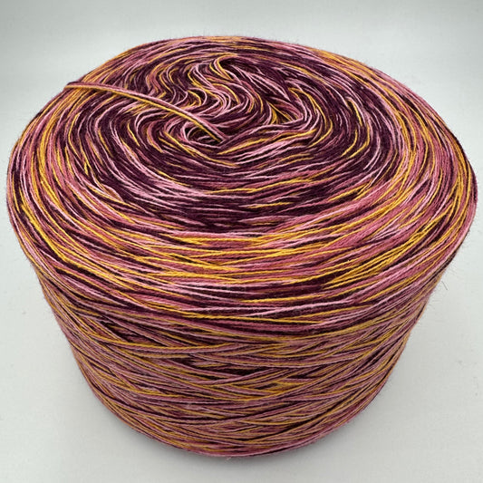 Mixi bzw. Melierter Bobbel in Lila, Rose, Gelb und Creme