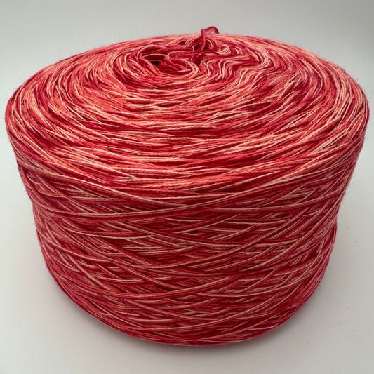 Melierter Bobbel bzw. Mixi in Rot- und Rosatönen