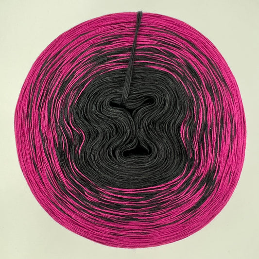 Farbverlauf Bobbel in Anthrazuit und Pink