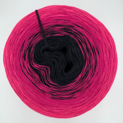 Farbverlauf Bobbel innen Schwarz und aussen Pink
