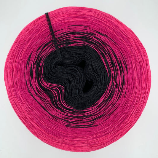 Farbverlauf Bobbel innen Schwarz und aussen Pink