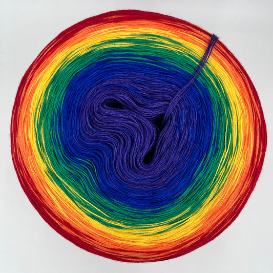 Farbverlauf Bobbel in allen Regenbogen Farben