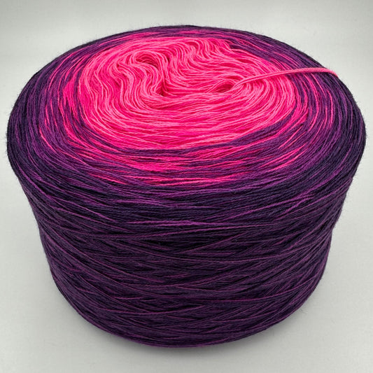 Farbverlauf Bobbel in dunkler werdenden Rosa und Lilatönen