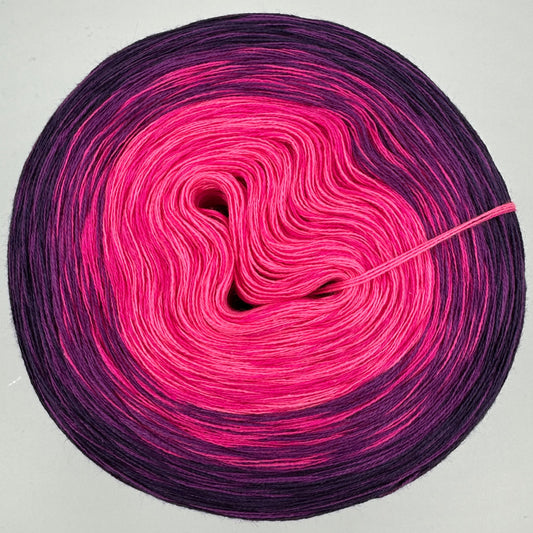 Farbverlauf Bobbel in dunkler werdenden Rosa und Lilatönen