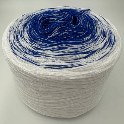 Farbverlauf Bobbel innen Blau und aussen Weiß