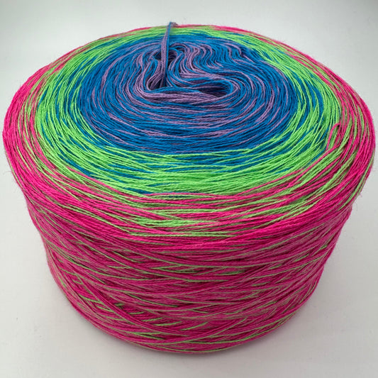 Farbverlauf Bobbel von innen Lila, Blau, Grün und Pink
