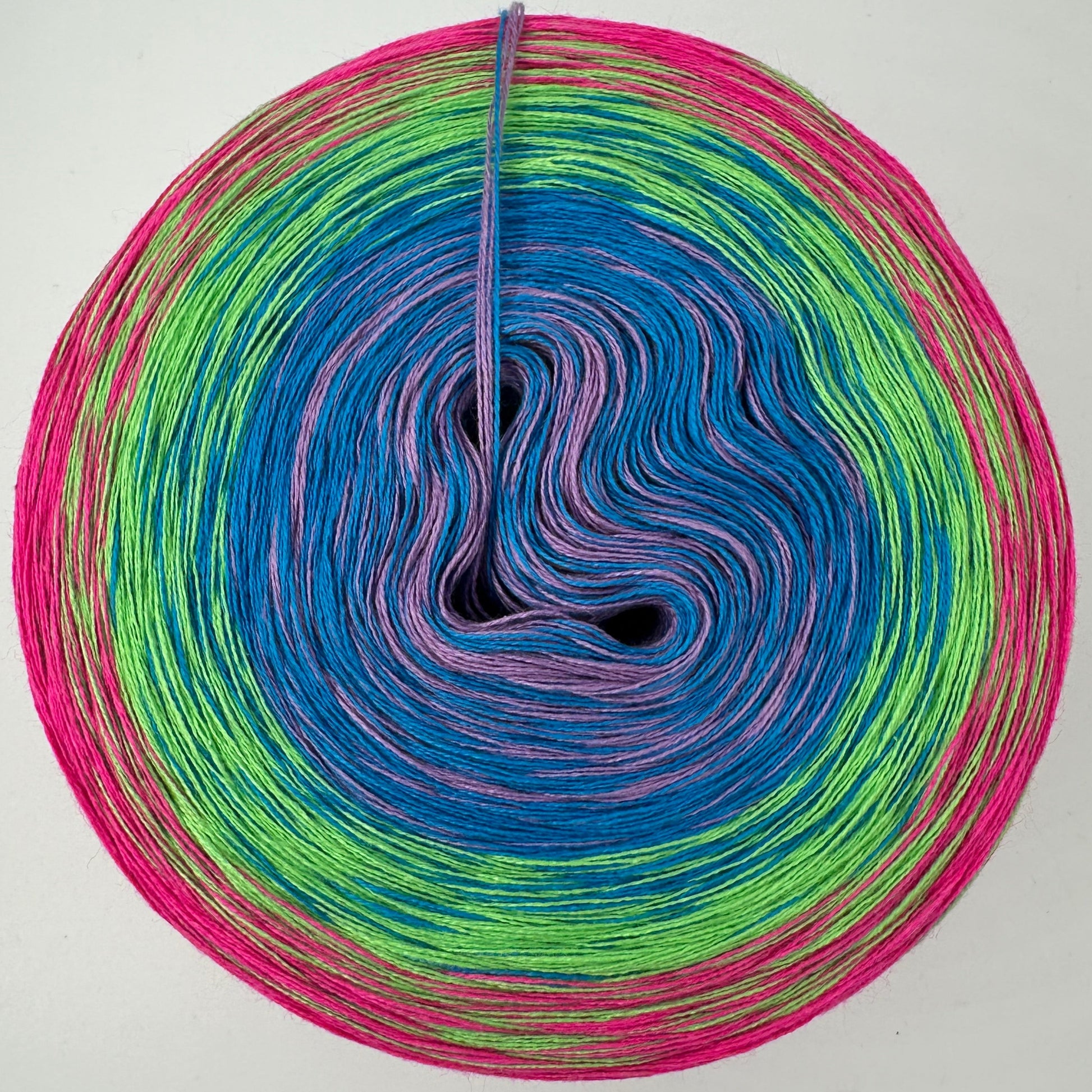 Farbverlauf Bobbel von innen Lila, Blau, Grün und Pink