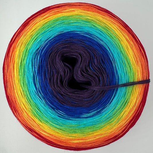 Farbverlauf Bobbel in Regenbogenfarben