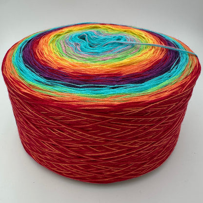 Sehr bunter Farbverlauf Bobbel