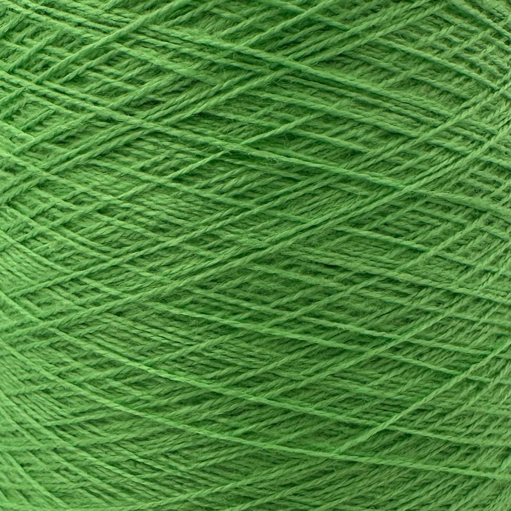 Garnkone mit der Farbe Froschgrün, Bobbel Kone, Uni Farbe