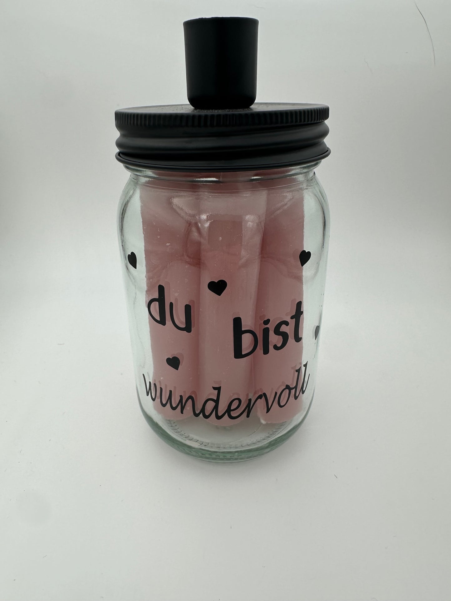 Kerzenglas "Du bist wundervoll"