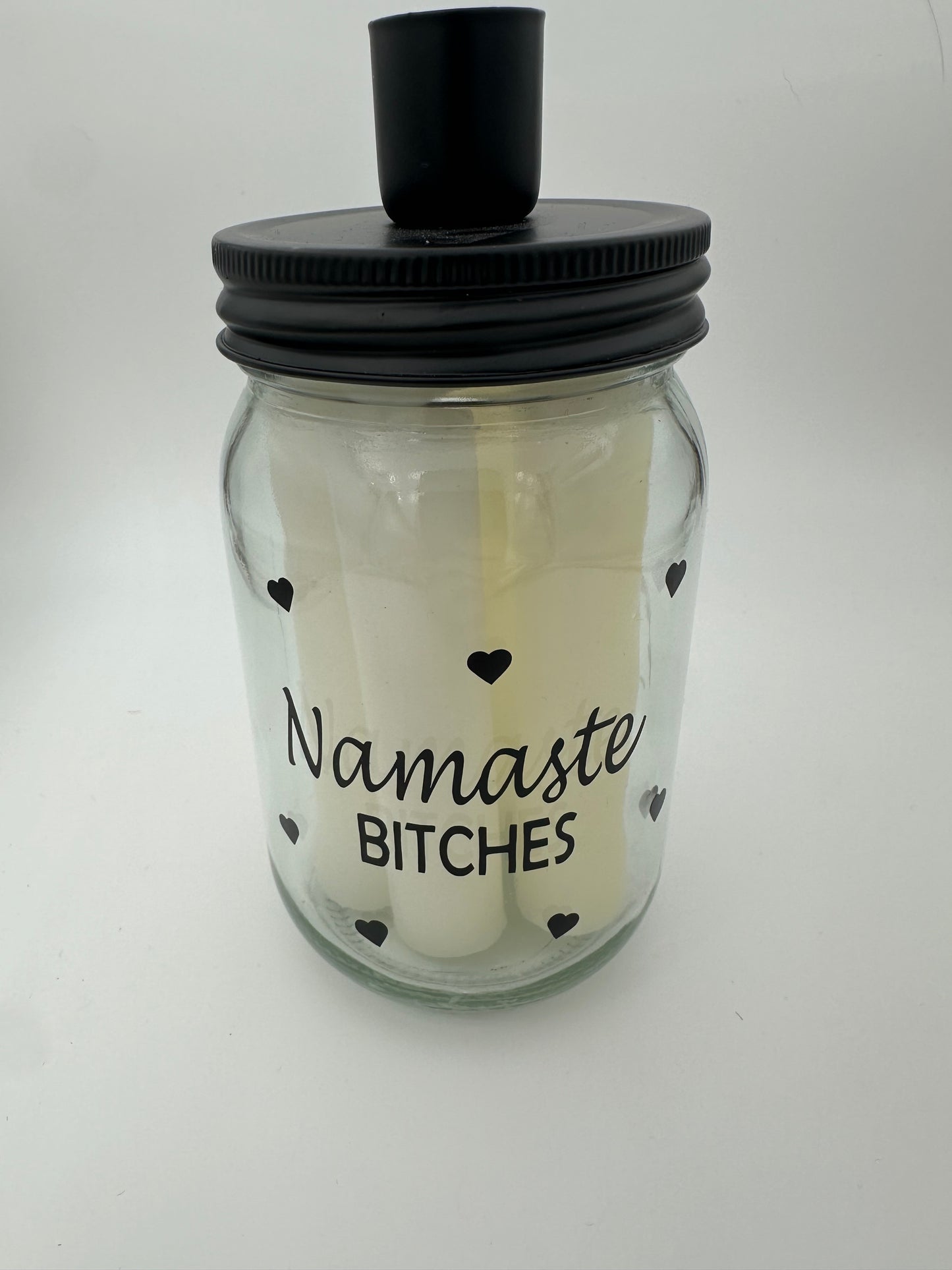 Kerzenglas "Namaste Bitches"😉