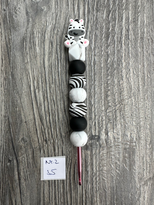 Häkelnadel Nr. 2 // Zebra Gr. 3,5