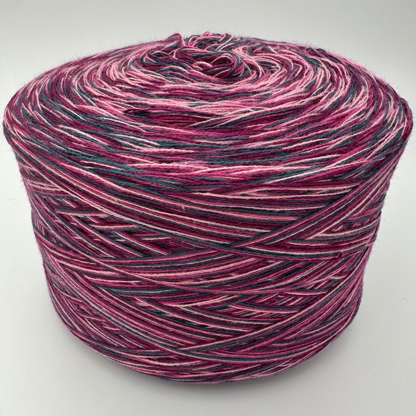 Melierter Bobbel bzw. Mixi in Rosa, Pink Rot und Grau