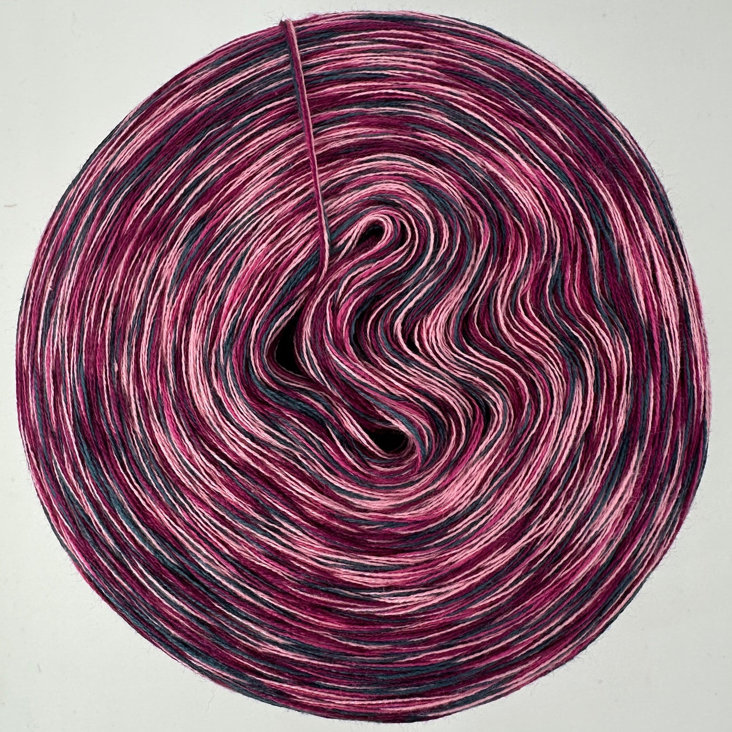 Melierter Bobbel bzw. Mixi in Rosa, Pink Rot und Grau