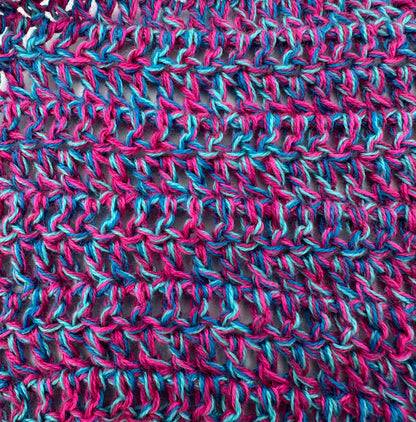 Maschenprobe des vorherigen Melierten Bobbel bzw. Mixi